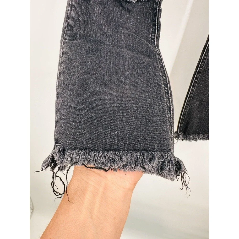 Reformation Womens‎ Skinny Jeans Black Denim Stretch High Rise Pockets Z…